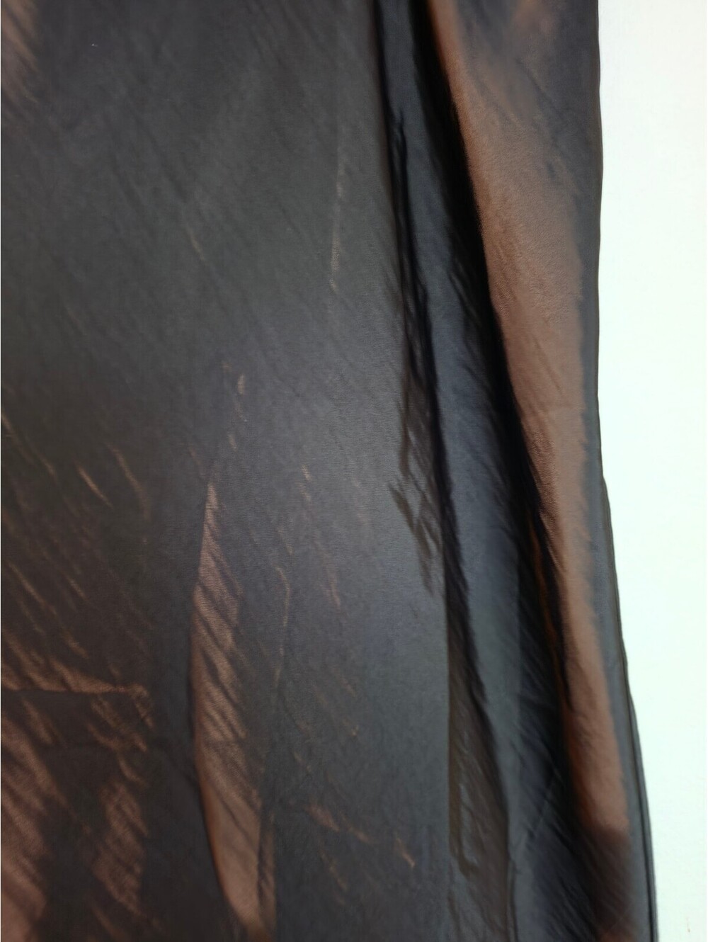 a.new day Black Satin-Like Midi Skirt Size 3X - Picture 4 of 8